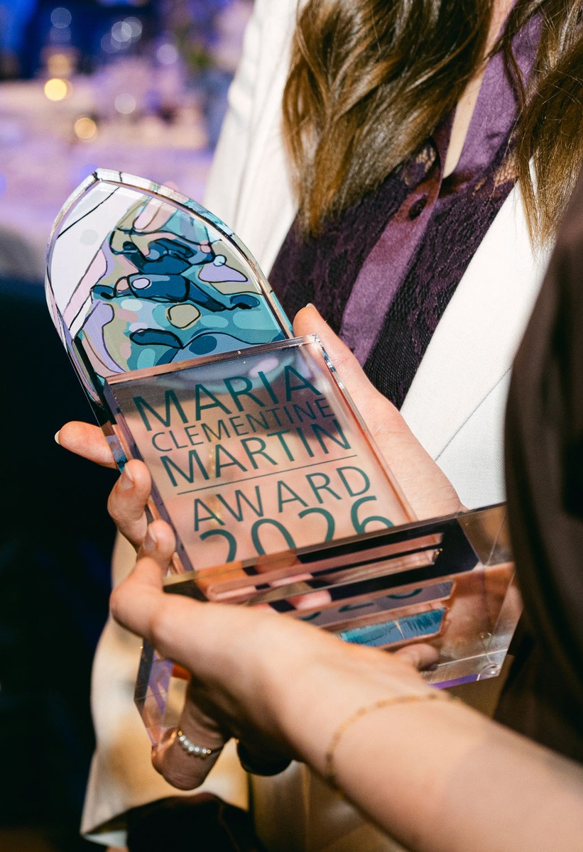 Der Maria Clementine Martin-Award 2026. © Yvonne Haag